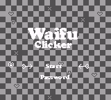 Waifu Clicker — Title screen
