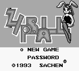 Zipball (Unl.) — Title screen