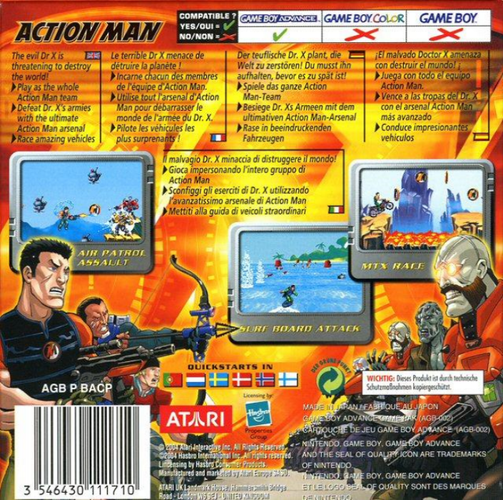 Action Man : Robot Atak — Box back