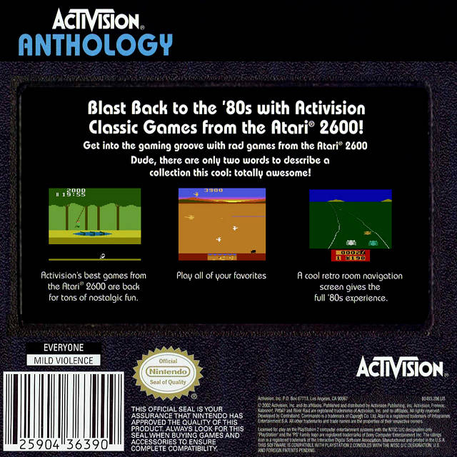Activision Anthology — Box back