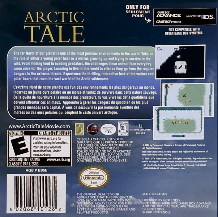 Arctic Tale — Box back