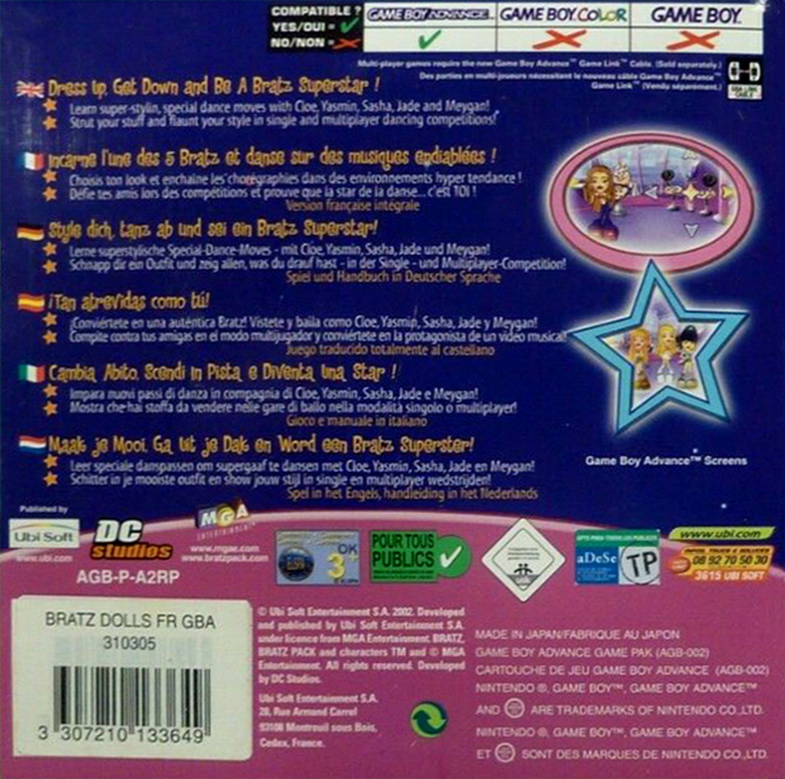 Bratz — Box back
