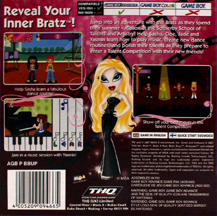 Bratz : The Movie — Box back