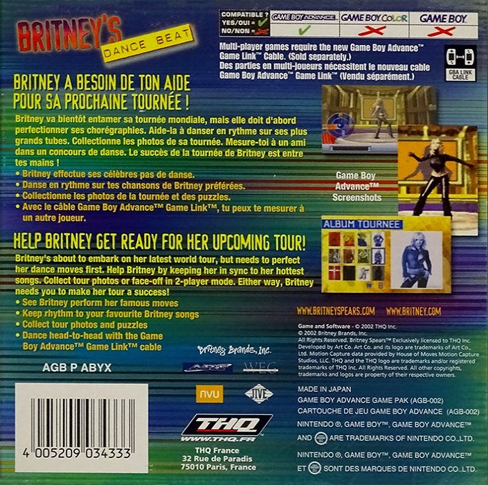 Britney's Dance Beat — Box back