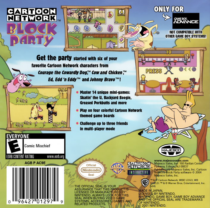 Cartoon Network Block Party — Box back