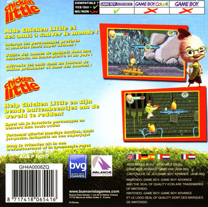 Chicken Little — Box back