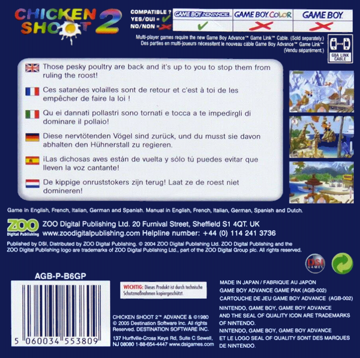 Chicken Shoot 2 — Box back