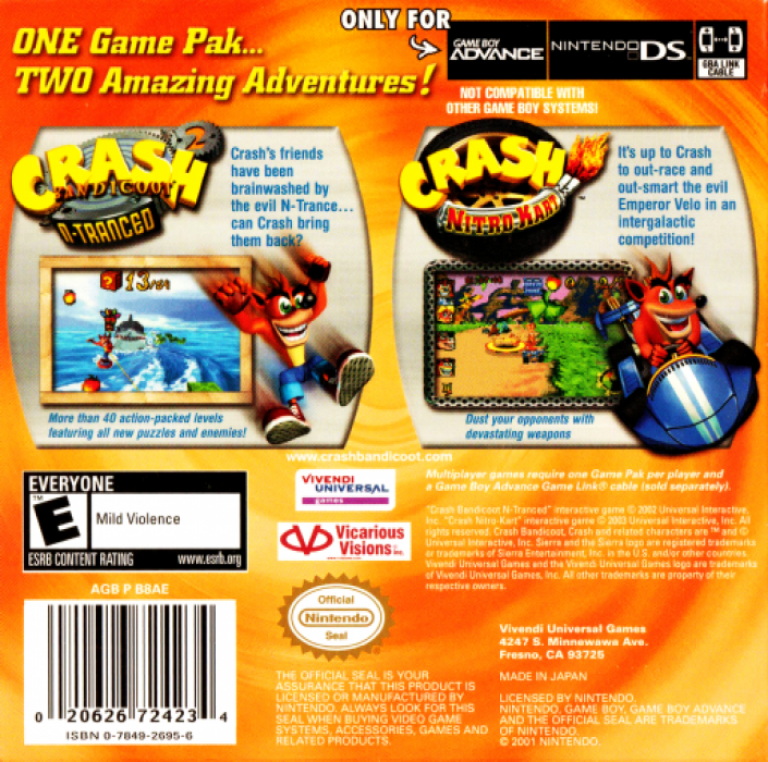 Crash Superpack — Box back
