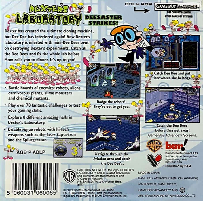 Dexter's Laboratory : Deesaster Strikes ! — Box back