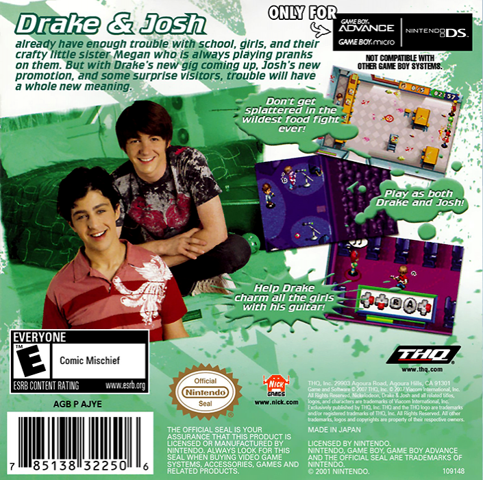 Drake & Josh — Box back