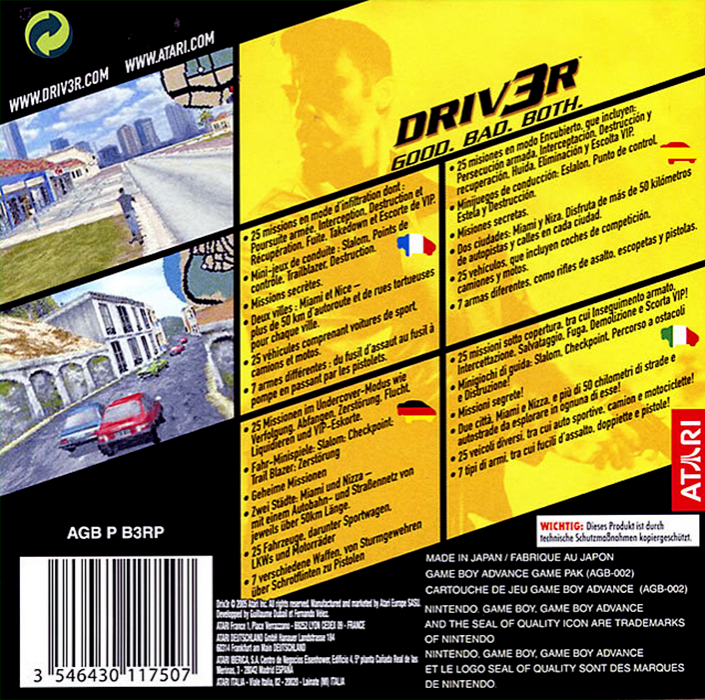 Driv3r — Box back