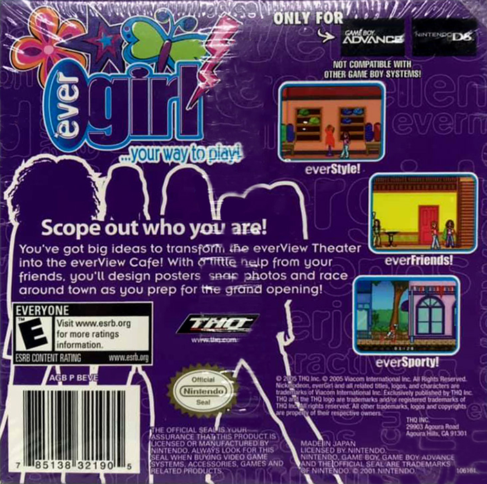 EverGirl — Box back