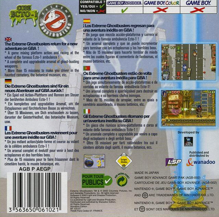 Extreme Ghostbusters : Code Ecto-1 — Box back