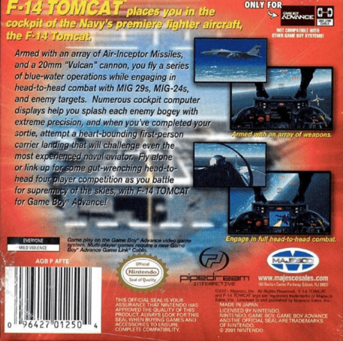 F-14 Tomcat — Box back