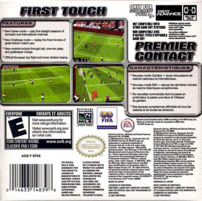 FIFA Soccer 2005 — Box back