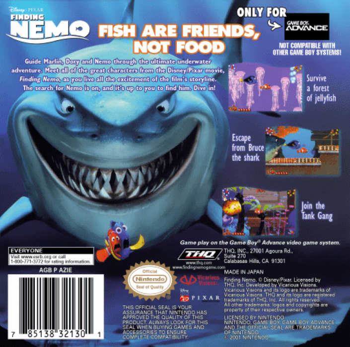 Finding Nemo — Box back