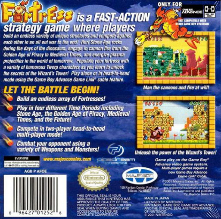 Fortress — Box back