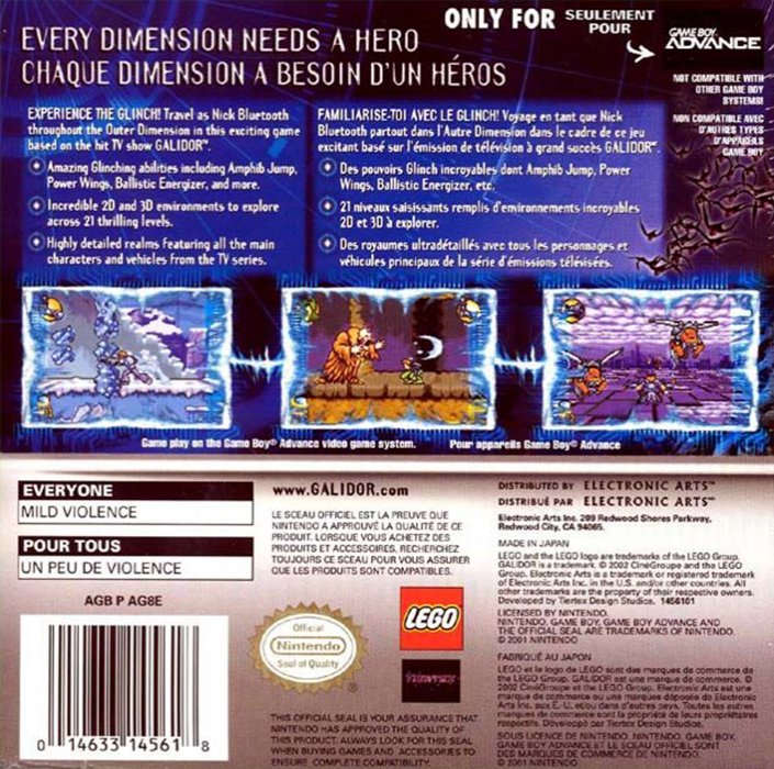 Galidor : Defenders of the Outer Dimension — Box back