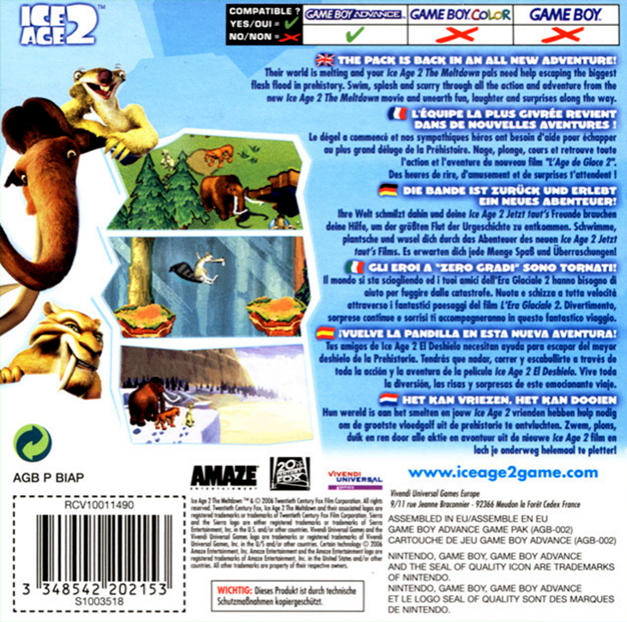 Ice Age 2 — Box back
