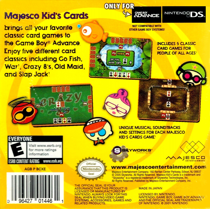 Kid's Cards — Box back