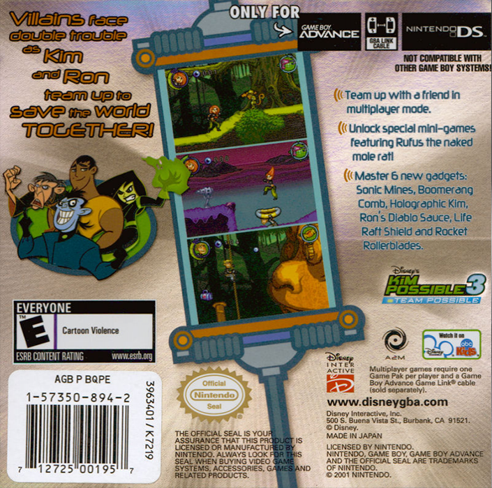 Kim Possible III : Team Possible — Box back
