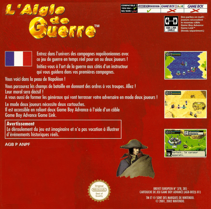 L'Aigle de Guerre — Box back
