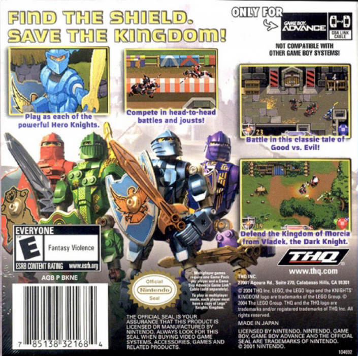 LEGO Knights Kingdom — Box back