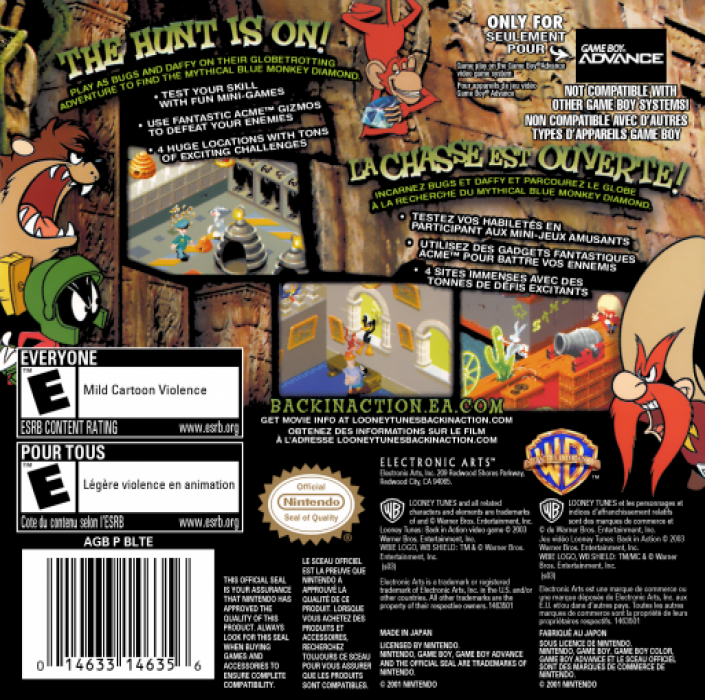 Looney Tunes : Back in Action — Box back