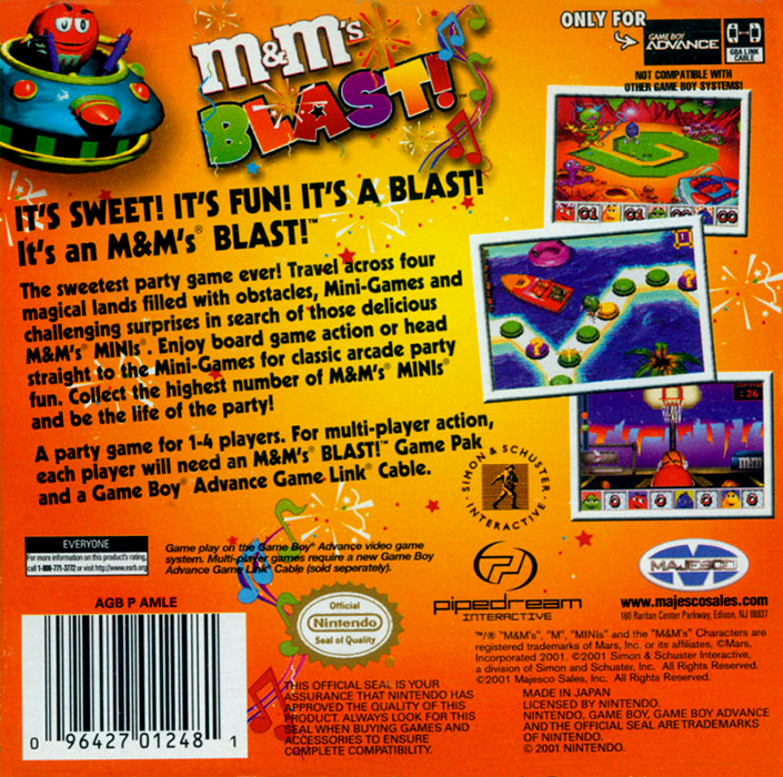 M&M's : Blast! — Box back