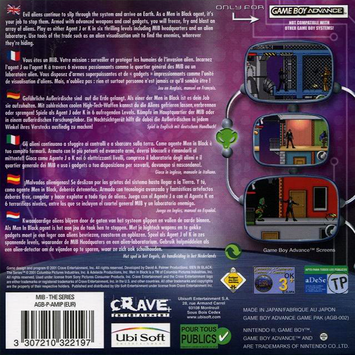 Men in Black : The Series — Box back
