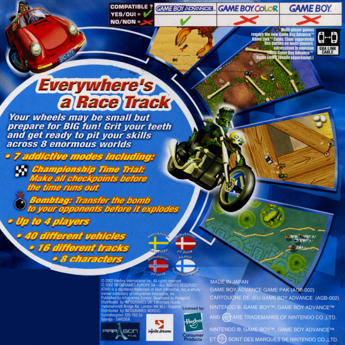 Micro Machines — Box back
