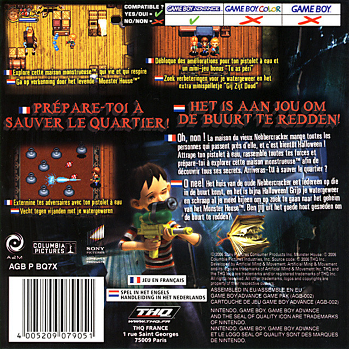 Monster House — Box back