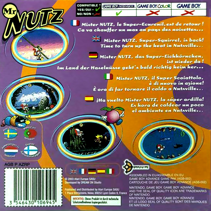Mr Nutz — Box back
