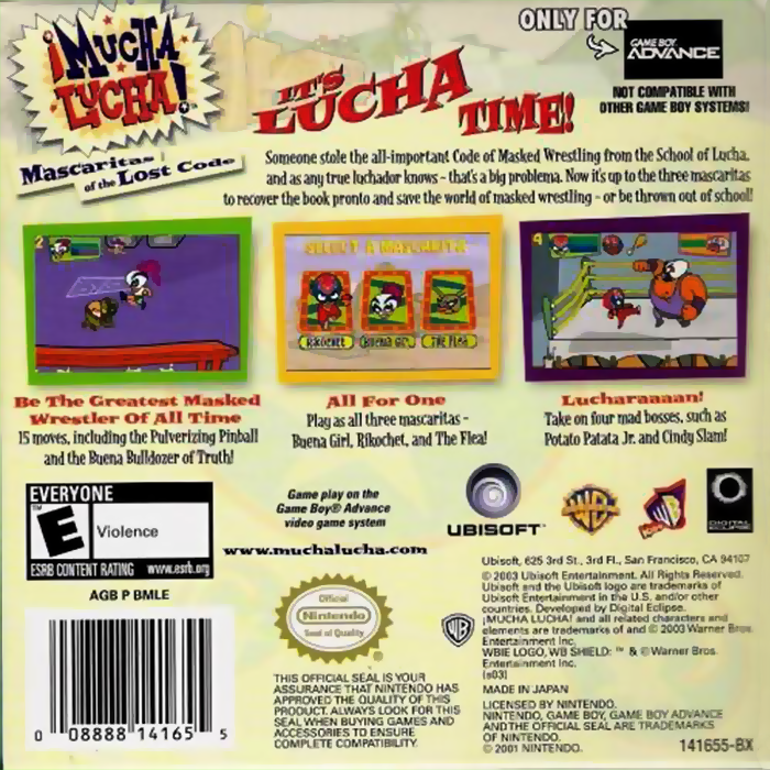 Mucha Lucha! : Mascaritas of the Lost Code — Box back