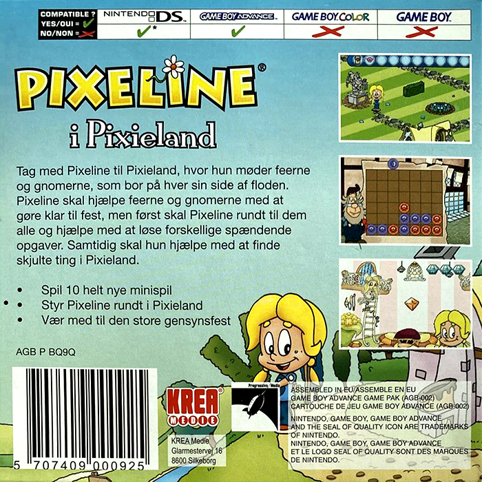 Pixeline I Pixieland — Box back