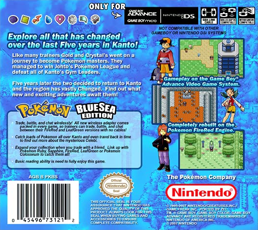 Pokemon : Blue Sea Edition — Box back