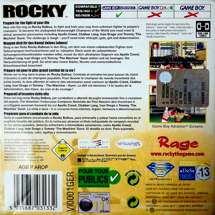 Rocky — Box back