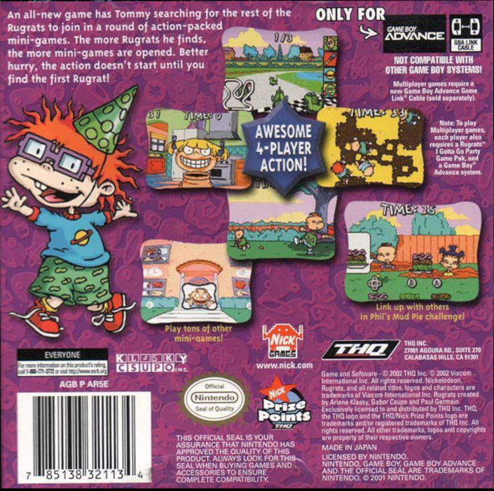 Rugrats : I Gotta Go Party — Box back
