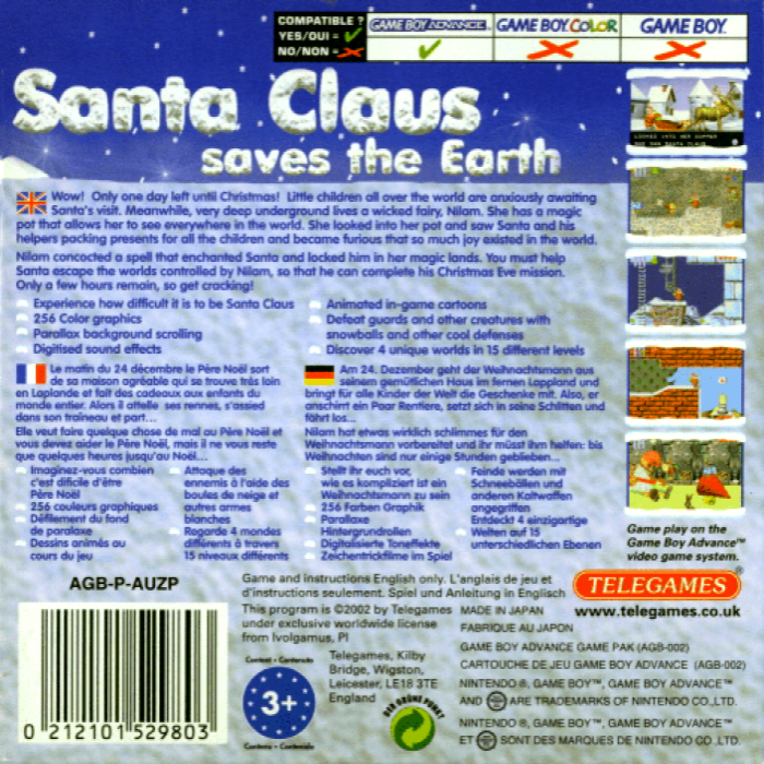 Santa Claus Saves the Earth — Box back