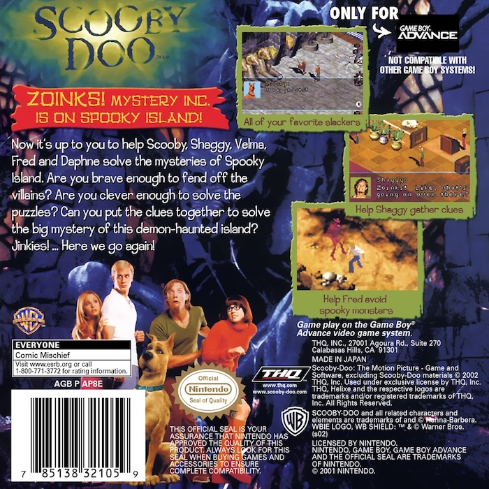 Scooby-Doo — Box back