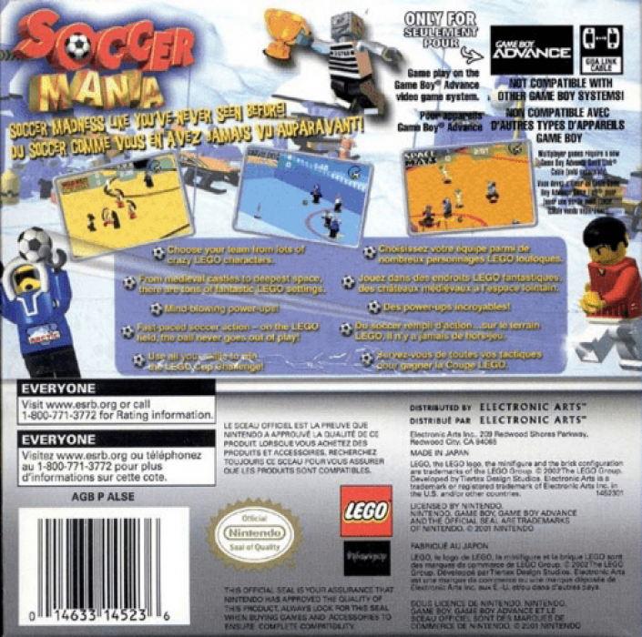 Soccer Mania — Box back