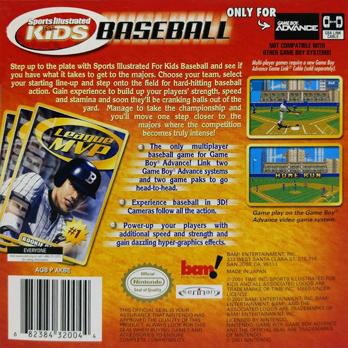 Sports Illustrated for Kids : Baseball — Box back