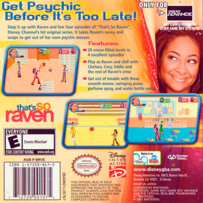 That's So Raven — Box back