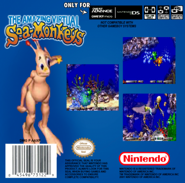 The Amazing Virtual Sea-Monkeys — Box back