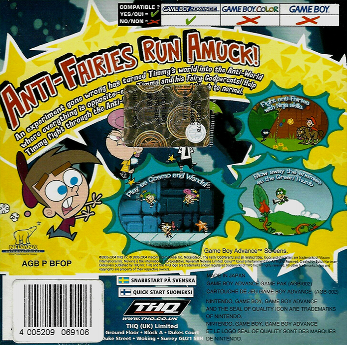 The Fairly OddParents! : Clash with the Anti-World — Box back