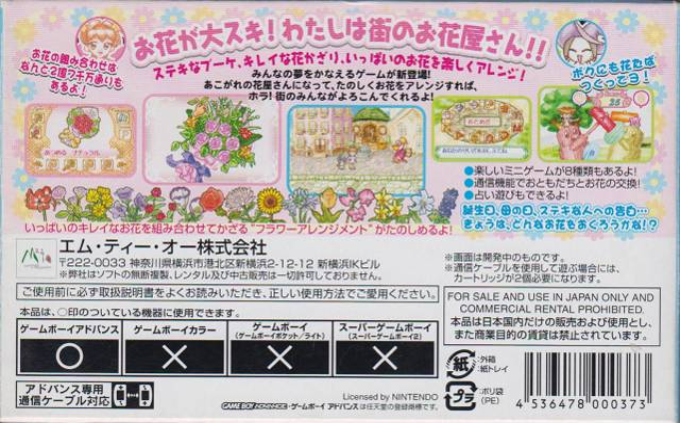 Tokimeki Yume Series 1 : Ohanaya-san ni Narou! — Box back