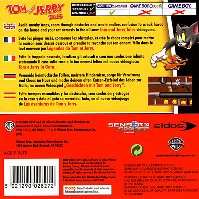 Tom and Jerry Tales — Box back