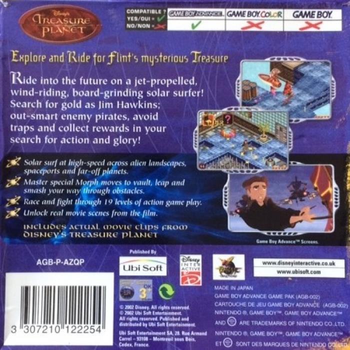 Treasure Planet — Box back