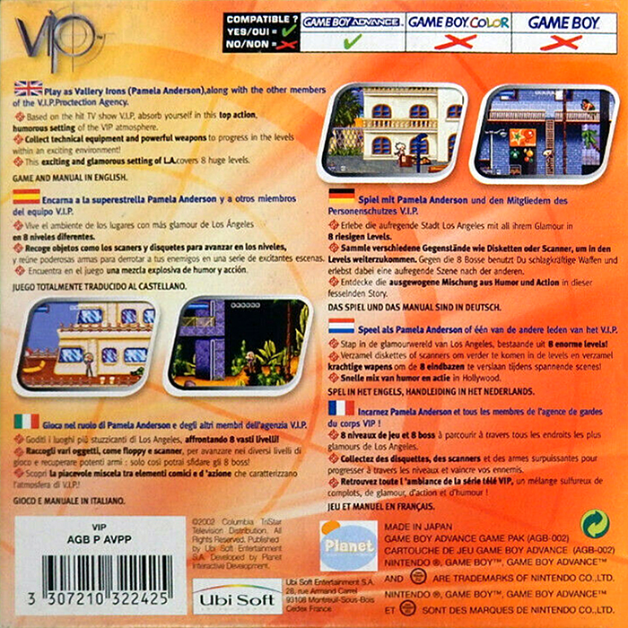 V.I.P. — Box back