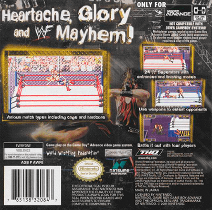WWF Road to WrestleMania — Box back